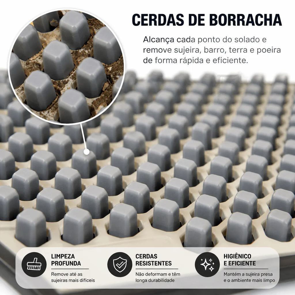 StepClean Pro™ | Tapete Inteligente Limpa Calçados