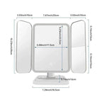 Trifold© | Espelho Inteligente com LED e Zoom Reclinável